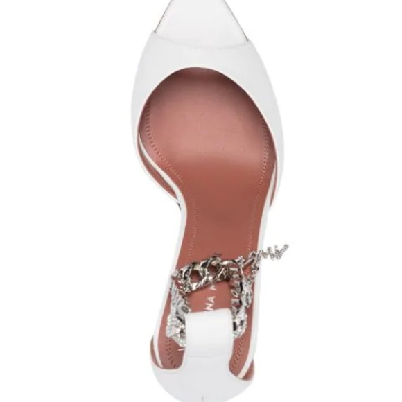 NIB Amina Muaddi Flasko sandals without ankle straps - Picture 5 of 9